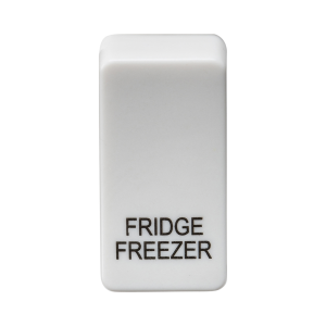 Switch cover "marked FRIDGE/FREEZER" - white