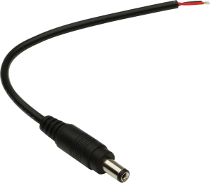 IP20 DC Male Power Connector comes with 150mm Flex