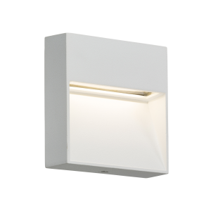 230V IP44 2W LED Square Wall /Guide light - White