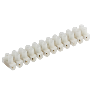 3A 12-Way Terminal Block (PA66) - Natural Colour