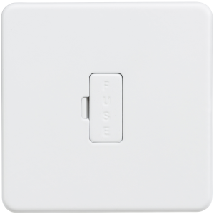 Screwless 13A Fused Spur Unit - Matt White