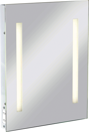 IP44 Rectangular Mirror with Dual Voltage Shaver Socket