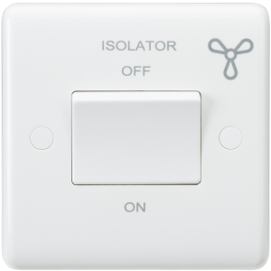 Curved Edge 10A 3-Pole Fan Isolator Switch