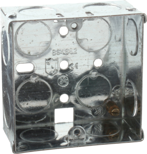 1G 35mm Galvanised Steel Box