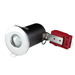 230V IP65 Fire-Rated Low Energy Shower Downlight Chrome