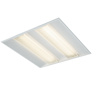 IP40 4 X 14W Emergency Modular Fitting with PMMA Diffusers and Perforated Steel Side Wings