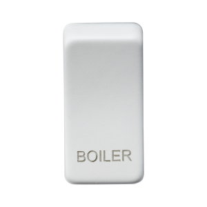 Switch cover "marked BOILER" - matt white