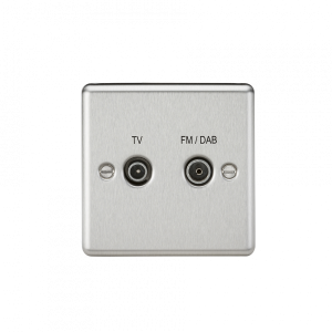 2G Tv/Fm Diplexed Satin Chrome T03.924.BK-DIP