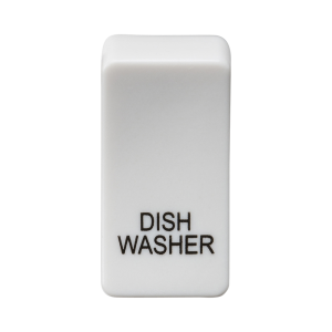 Switch cover "marked DISHWASHER" - white