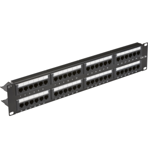 19 2U 48-port UTP CAT5e patch panel