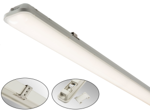 230V IP65 4FT 36W LED Non-Corrosive Fitting 1180mm EM3