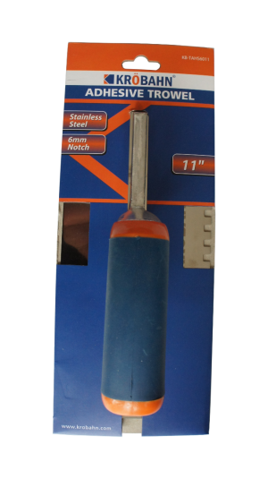 Krobahn 11" Adhesive Trowel 6mm Square Notch Rust Free Tile Trowel, KB-TAHS6011