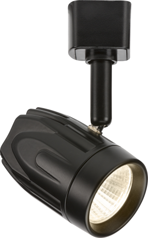 230V 9W LED Track Spotlight Black - Warm White