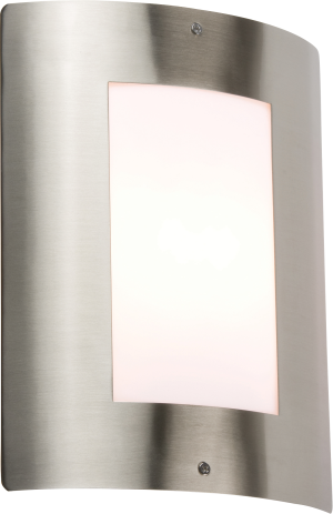 240V IP44 E27 40W max. Stainless Steel Outdoor Wall Fixture
