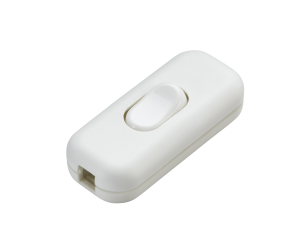 6A DP Inline Cord Switch - White