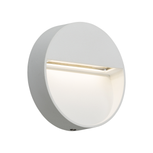 230V IP44 2W LED Round Wall/Guide light - White