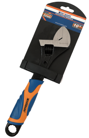 Krobahn KB-AWSJ0010 10"/250mm Adjustable Wrench Light Weight Non-Slip Handle Spanner Metric Scale