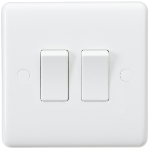 Curved Edge 10A 2G 2-Way Switch