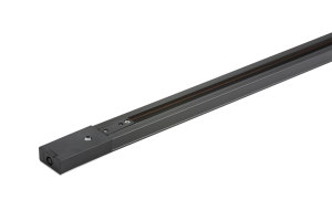 230V Single Circuit Track Black 1Mtr