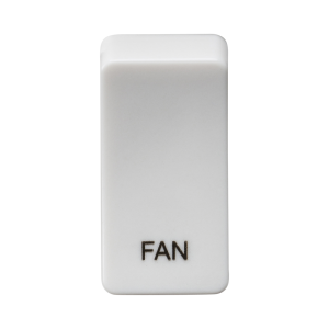 Switch cover "marked FAN" - white