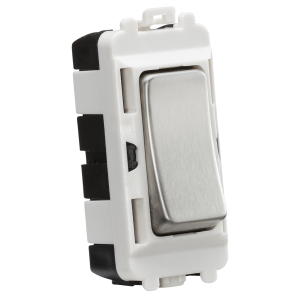 20AX 2 way SP module (centre off )- brushed chrome