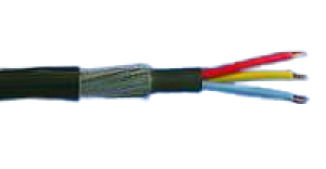 AC3C4-50 Three Core SWA Armoured Cable 4.0MM2 Black 49 AMPS, 50M