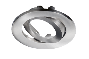 Adjustable Brushed Chrome Tilt Bezel for VFR8 LED IP20 Downlights