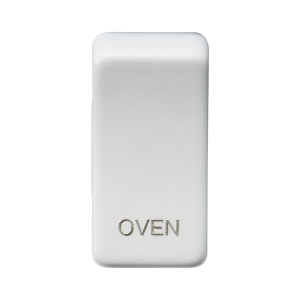 Switch cover "marked OVEN" - matt white