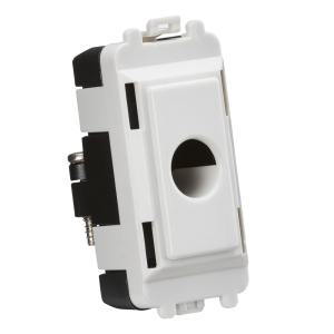 Flex outlet module (up to 10mm) - white