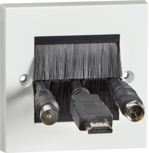 Single Size Brush Module Faceplate (complete)
