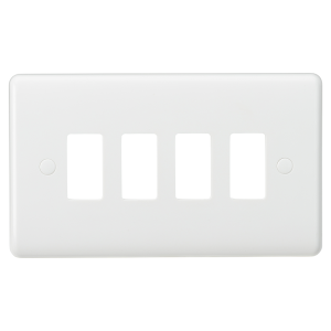 Curved edge 4G grid faceplate