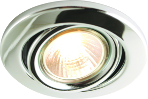SGZ10C 230V 50 Watt max. GU10 Chrome Recessed Tilt Downlight - IP20