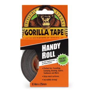 Gorilla Tape 9m Handy Roll Black