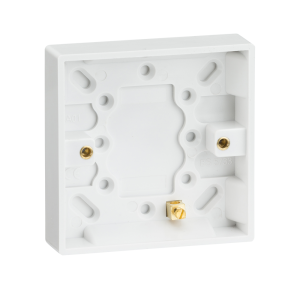 Single 16mm Pattress Box with Earth Terminal