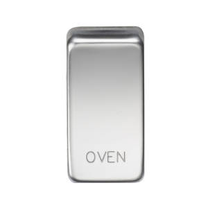 Switch cover "marked OVEN" - polished chrome