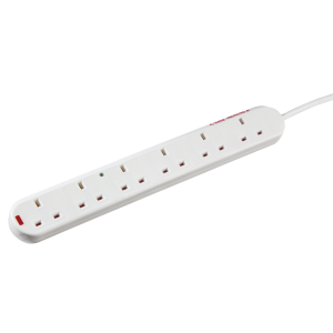 13A 6G 2M Surge Protected Extension Lead with Neon