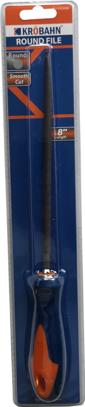 KROBAHN 8 INCHES ROUND FILE, KB-FLRD0008