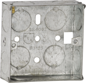 1G 25mm Galvanised Steel Boxes