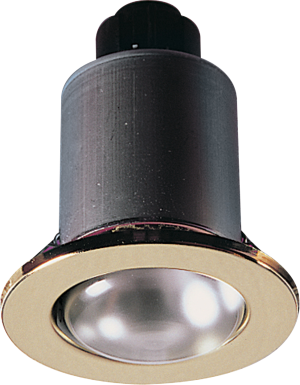 MD03B Dimmable 230V 80 Watt max. R80 Brass color Mains Downlight - IP20