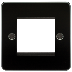 Flat Plate 2G modular faceplate - gunmetal