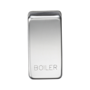 Switch cover "marked BOILER" - polished chrome