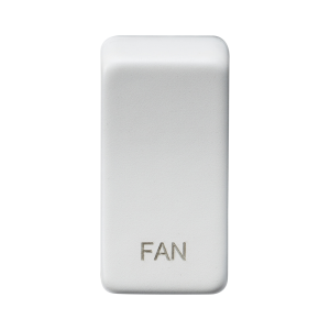 Switch cover "marked FAN" - matt white