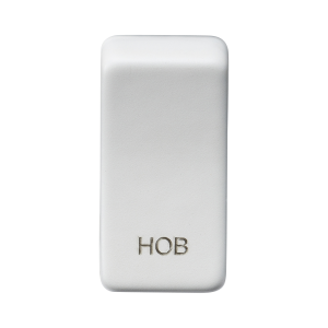 Switch cover "marked HOB" - matt white