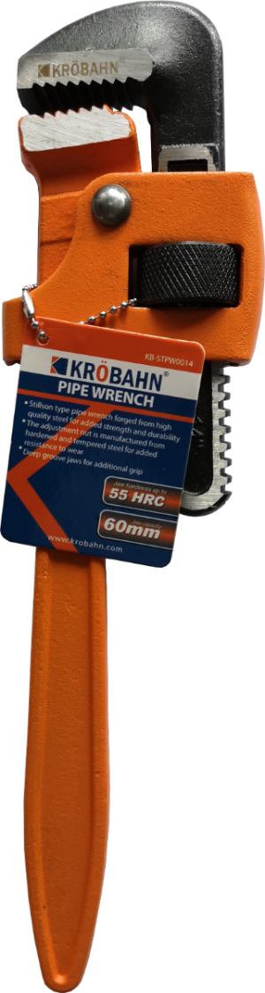 Krobahn 14" Pipe Wrench Stilson Plumbers Monkey Pipe Wrench Water Pump Spanner, KB-STPW0014