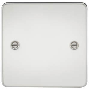 Flat Plate 1G blanking plate - polished chrome