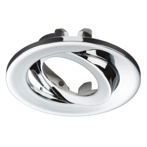 Adjustable Chrome Tilt Bezel for VFR8 LED IP20 Downlights