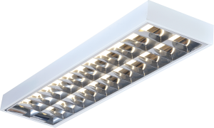 IP20 2x36W 4ft T8 Surface Mounted Fluorescent Fitting 1220x305x80mm