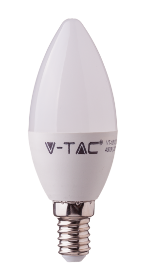 V-TAC VT212754 5W Smart LED Candle Bulb E14 - Compatible With Alexa & Google Home RGB+WW+CW+DW+(VT-5114)
