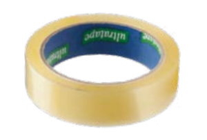 Ultratape CT2566 High Quality Clear Adhesive Packing Tape Plain Core 25mm x 66m