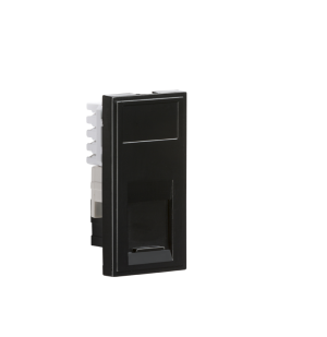 UTP CAT5E RJ45 Outlet Module 25 x 50mm - Black